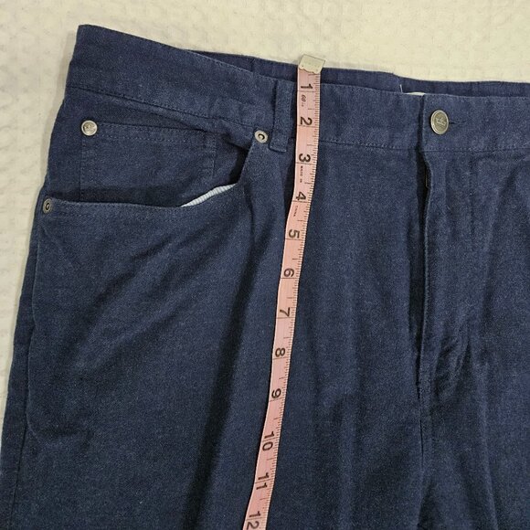 Peter Millar Five-Pocket Pants Size 38x32 – Navy Blue | Premium Flannel - Picture 4 of 7